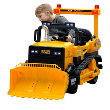 12v Bulldozer + Working Excavator