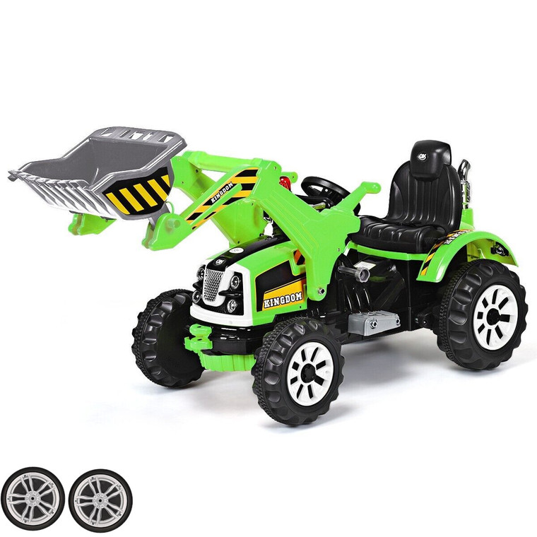 Set of Replacement Front Wheels for 12V Electric Working Digger Toy
