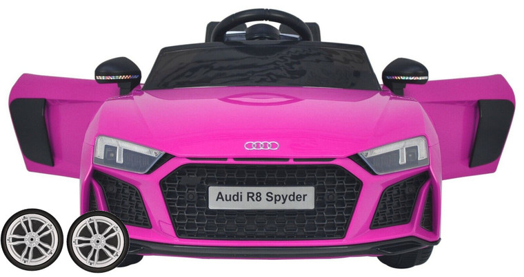 Set of Replacement Rear Wheels for 12V Shape Upgraded Audi R8 Supercar