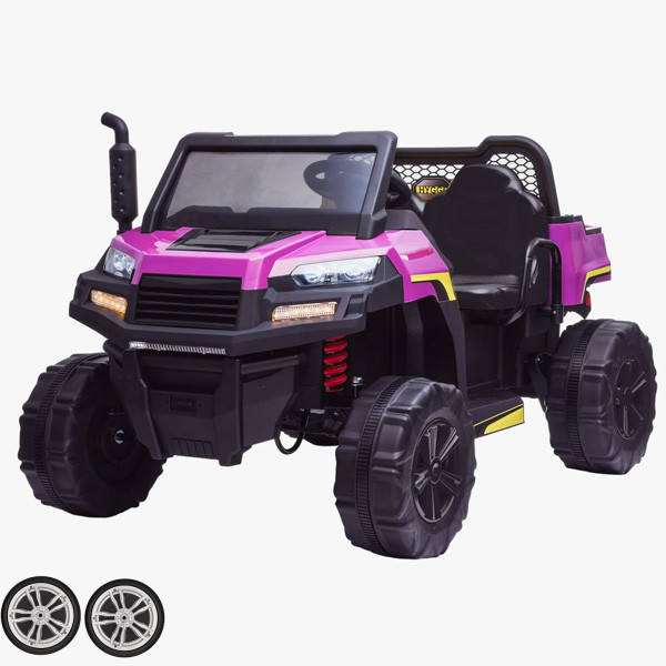 Set of Replacement Front Wheels for 12v JD Gator Style Working Tipper