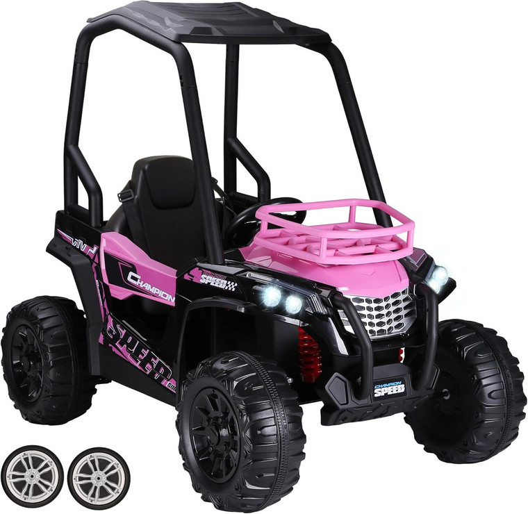 Set of Replacement Rear Wheels for 12v Off Road UTV Roll Cage