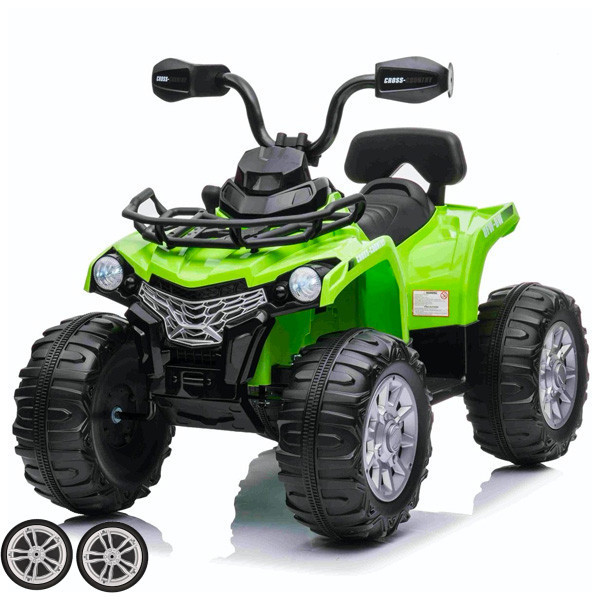 Set of Replacement Front Wheels for 12v Quad Bike Multi Terrain