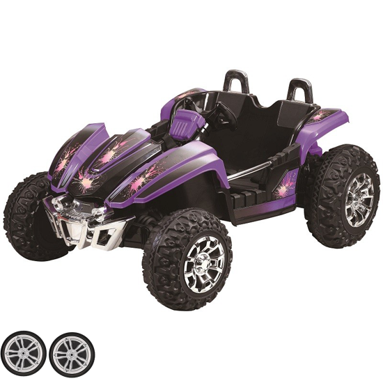 Set of Replacement Front Wheels for 12v Radical Dune Buggy