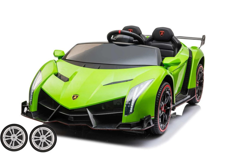 Set of Replacement Rear Wheels for 24v Lamborghini Veneno 4WD Car