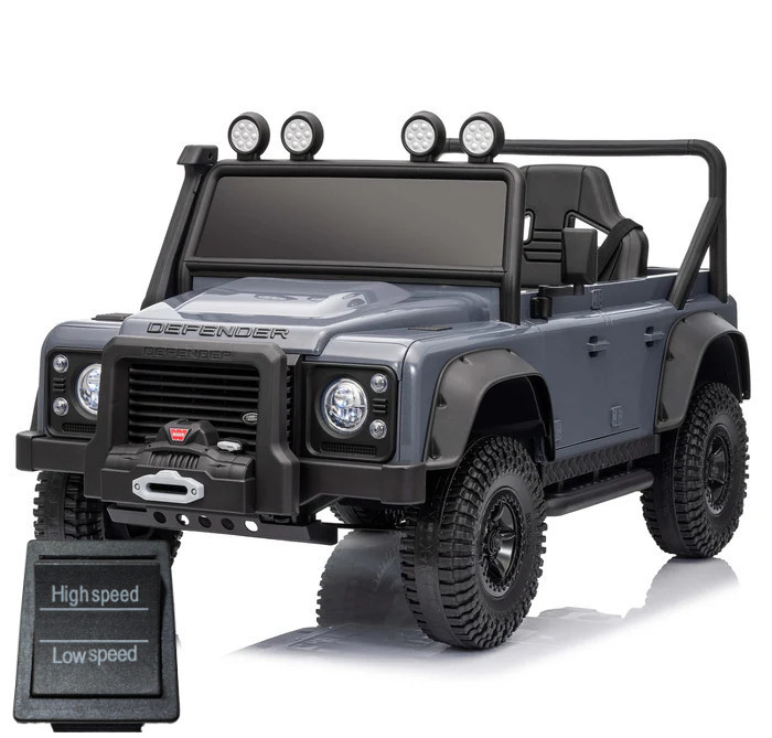 Replacement High/Low Switch for 24v Midnight Grey Land Rover Defender Car