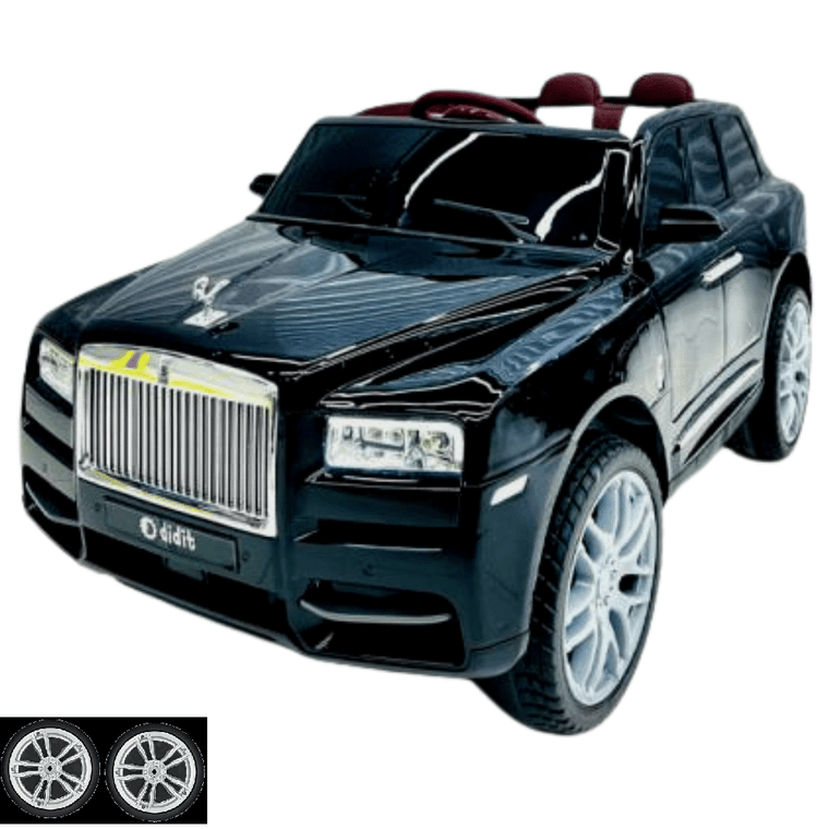 Set of Replacement Front Wheels for 4WD 12v Rolls Royce Phantom Style Car