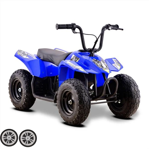 Set of Replacement Rear Wheels for Bambii 250w 24v Rechargeable Quad Bike