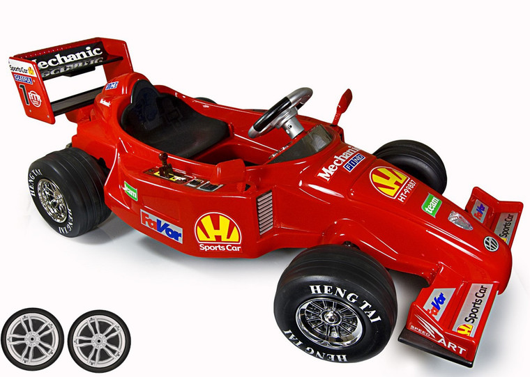 Set of Replacement Front Wheels for F1 12v Car