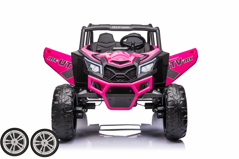 Set of Replacement Front Wheels for Off-Road 24v Buggy Kart