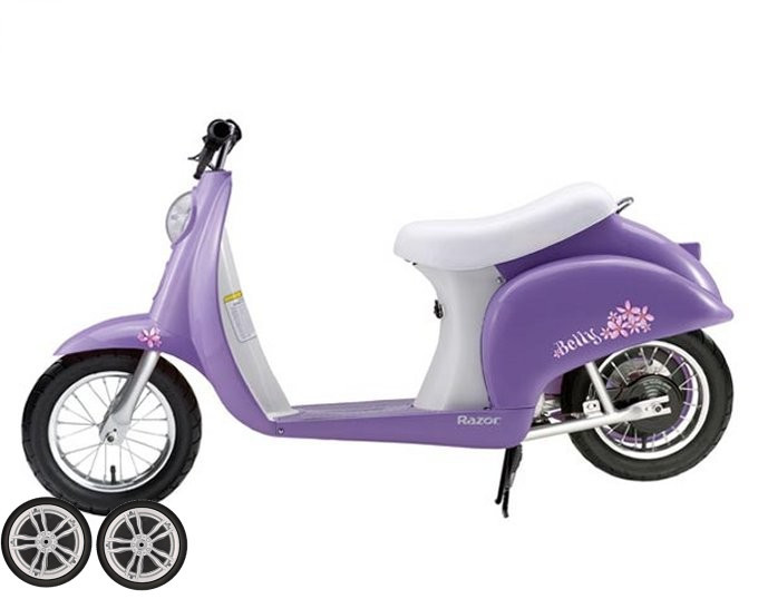 Set of Replacement Front Wheels for Razor Mod Style 24v Electric Scooter