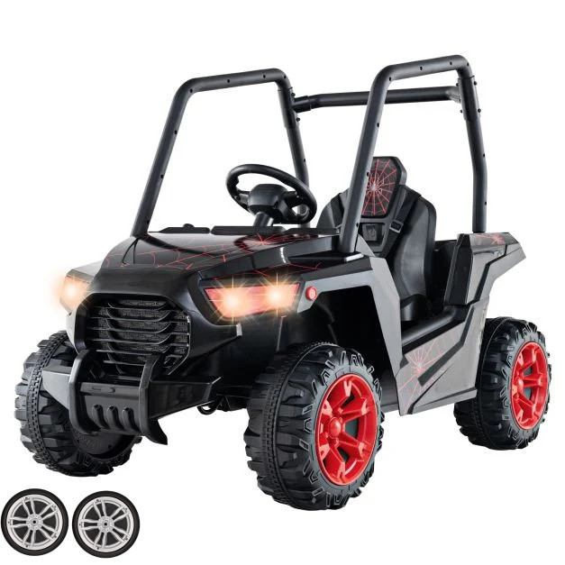 Set of Replacement Front Wheels for Spidey Web 24v Off Road UTV Roll Cage