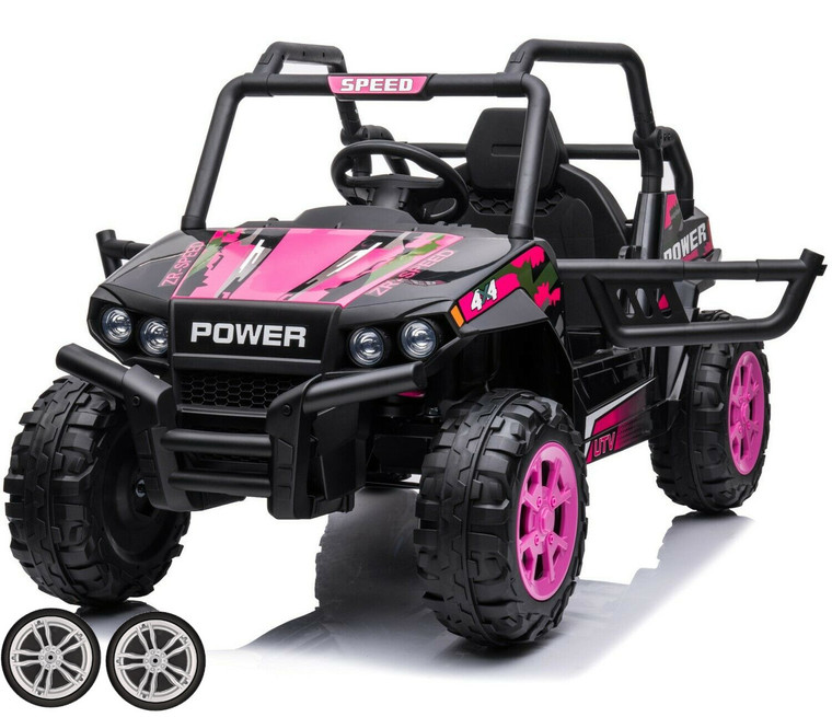 Set of Replacement Rear Wheels for Version Dirt Demon 12v 4x4 Style Off-Road