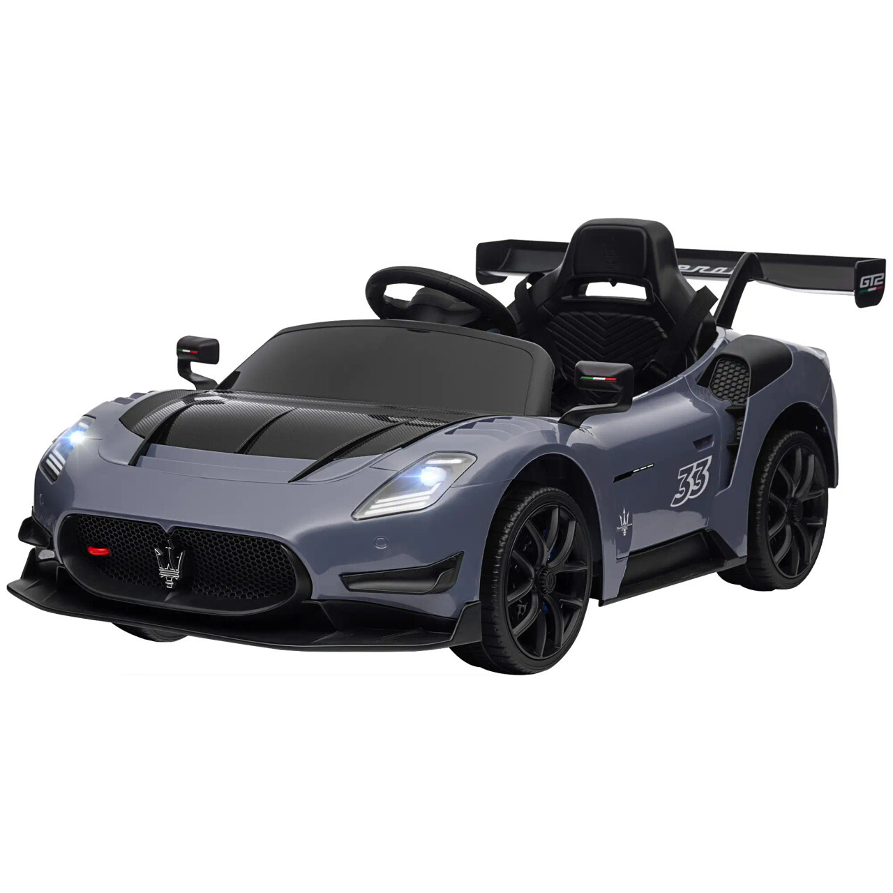 12v Gun-metal Licenced Maserati MC20 GT2 Car