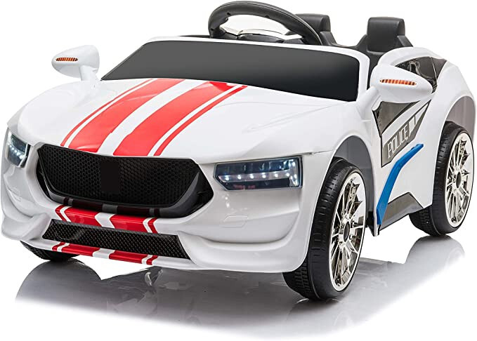 12v Electric Police Coupe Car