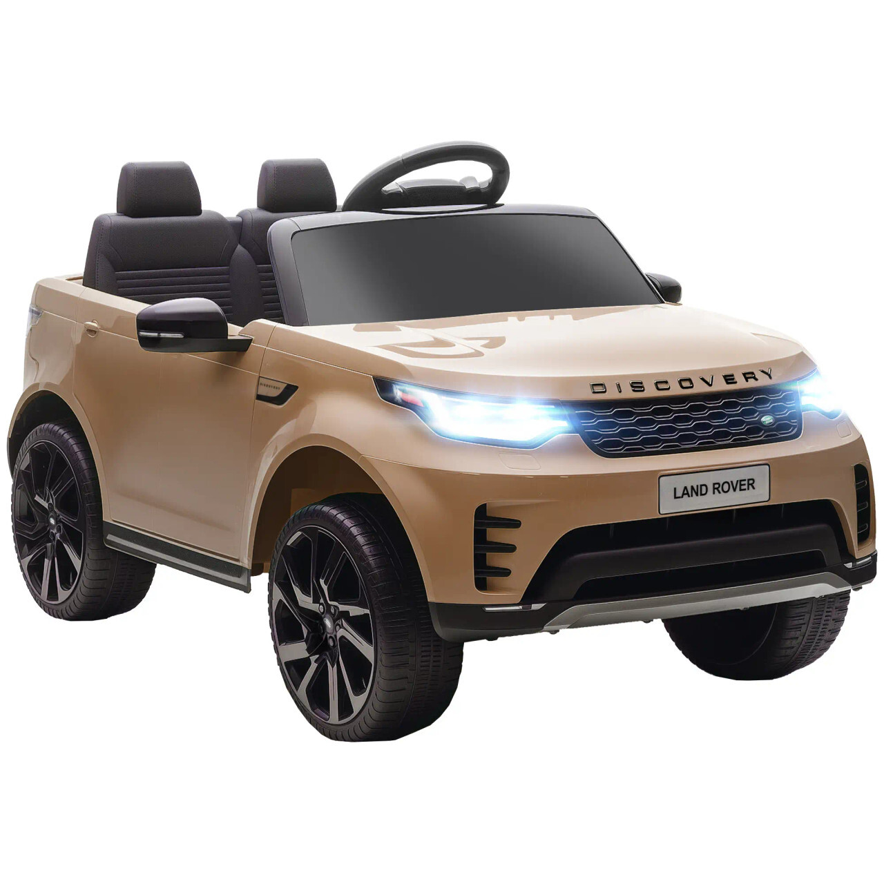 Khaki 12v Land Rover Discovery Convertible