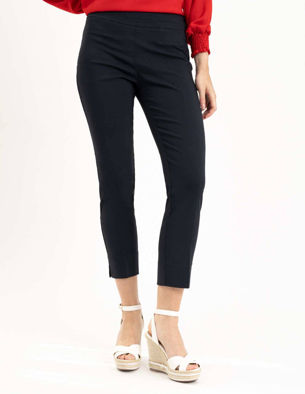 Renuar Pull On Ankle Pant- New Midnight Navy