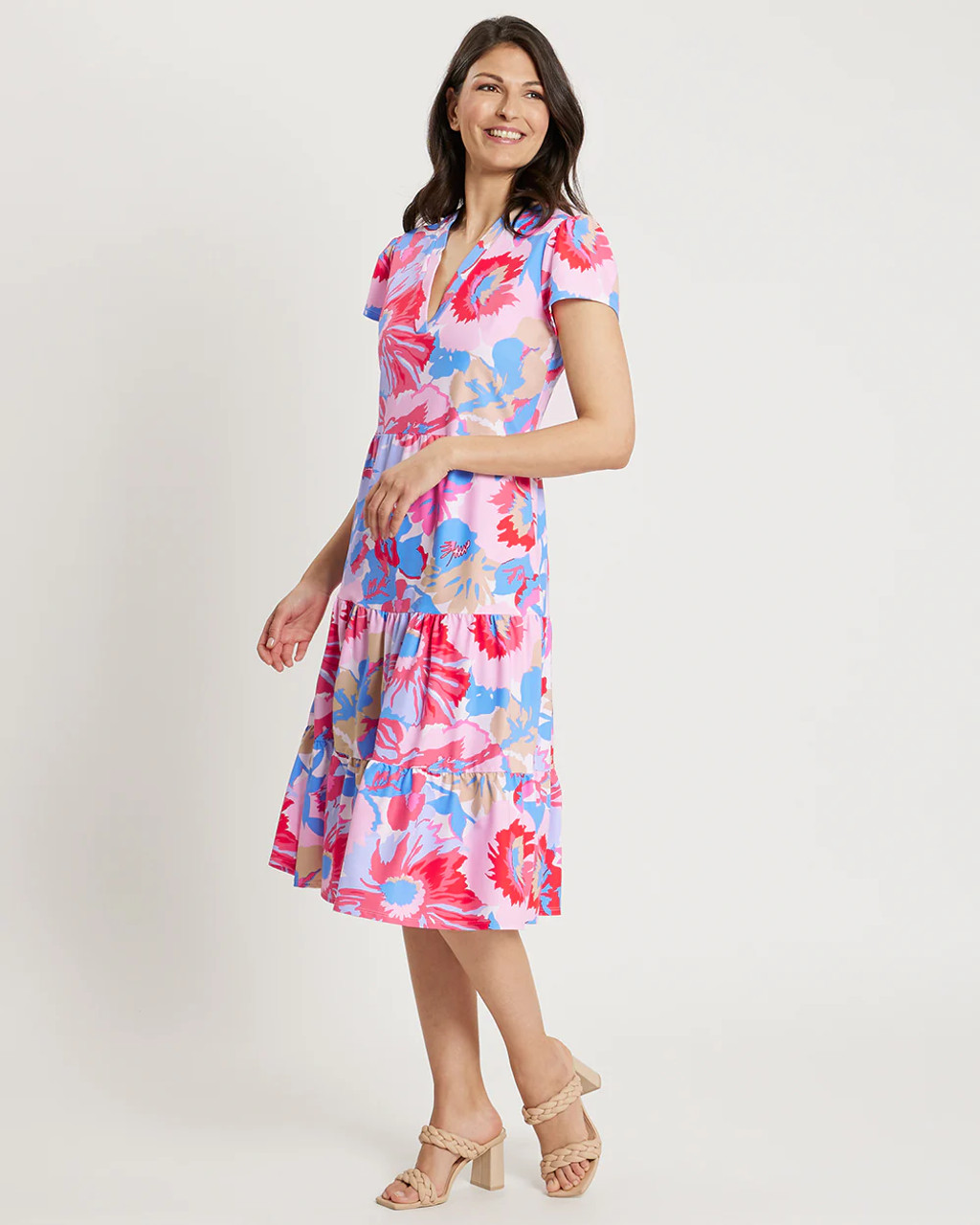 Libby Dress Wildflower Peri