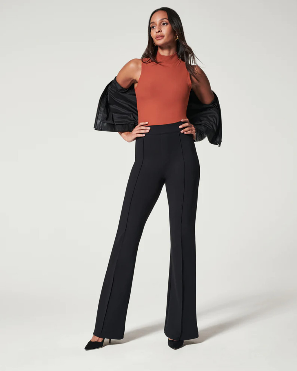 Spanx The Perfect Kick Flare Pants In Black