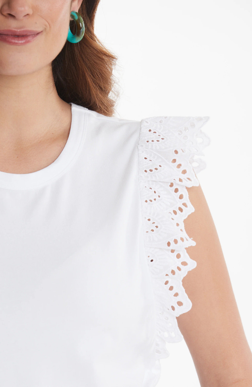 Eyelet Sleeve Top