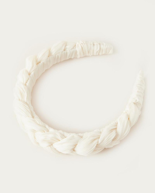 Braided Headband- Pearl 