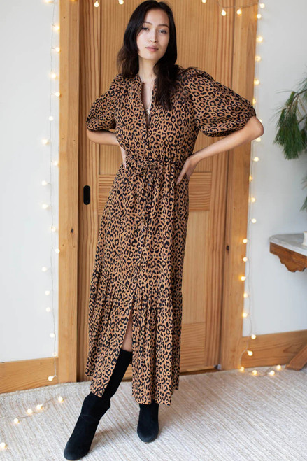 Lucy Dress- Vintage Leopard 