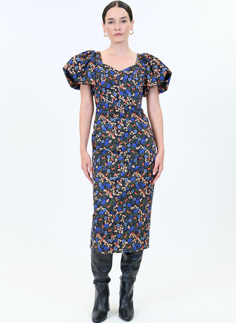 Colette Dress- Black Floral