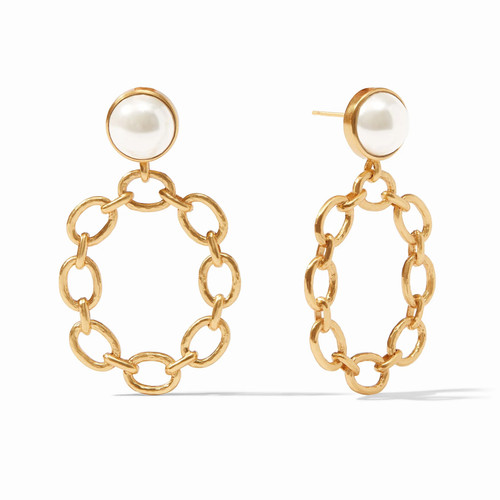 Butterfly Pearl Drop Earrings | Julie Vos