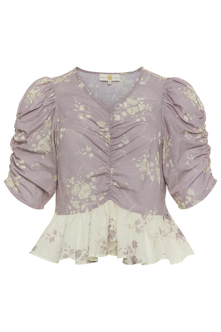 Charley Blouse- Lilac/Ivory Floral