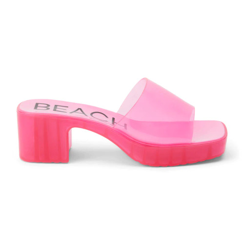 Wade Heeled Sandal- Hot Pink