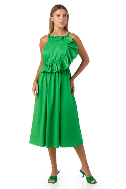 Genevieve Dress- Bright Fern