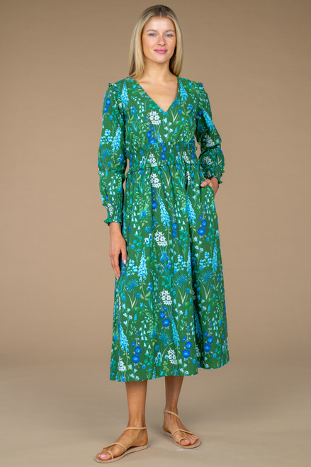 Hallie Dress- Calypso Palm