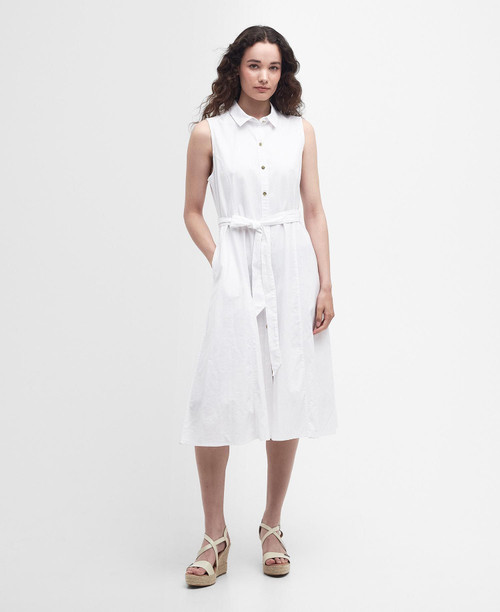 Reil Midi Dress- Classic White