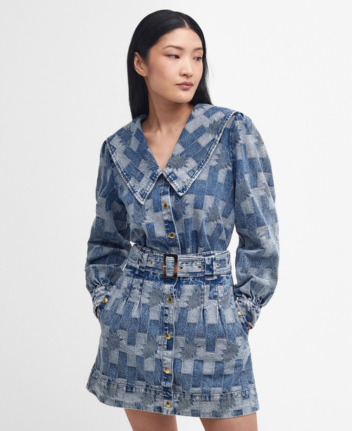 Bowhill Shirt- Patchwork Denim