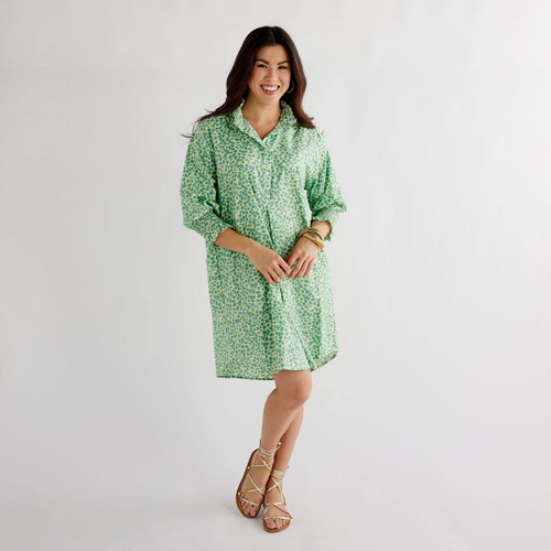 Kimberly Poppy Dress- Green (One Size)