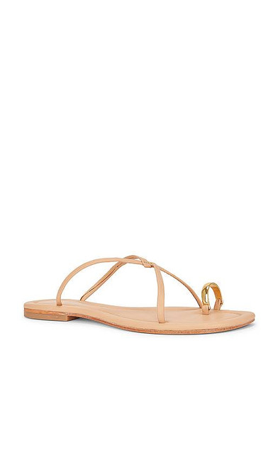 Pacifico Sandal- Beige + Gold