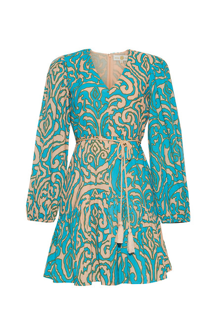 Vivienne Dress- Teal Block