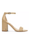 Daniella Block Heel Sandal- Soft Beige Leather