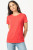 Short Sleeve Back Seam Tee- Azalea