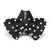 Pearl Velvet Simone Bow Clip- Jet 