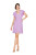 V-Neck Pleat Sleeve Dress- Lavender 