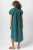 Short Sleeve Gauze Maxi Buttondown Dress- Sea Moss