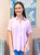 Drop Shoulder Four Button Collared Top- Multiple Colors 