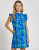 Shari Dress- Bamboo Lattice Cobalt Grass 