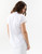 Classic Two Pocket Collar Short Sleeve Top- White 