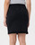 5 Pocket Double Frayed Hem Tencel Skirt- Black 