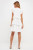 Colorblock Edge Tiered Mini Dress- White Multi