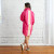 Preppy Contrast Dress- Pink Stripe 
