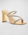 Chessie Bright Heel- Gold Crystal