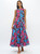 Sleeveless Piped Maxi- Umbria Blue