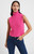 Mozart Cropped Sleeveless Jumper- Bright Prosecco Pink